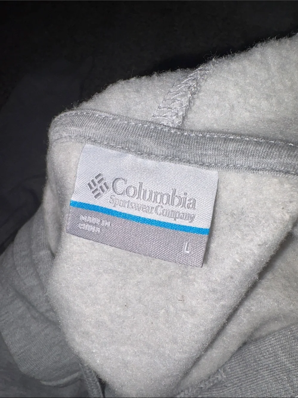 Columbia Gray Hoodie with Multicolor Mountain Circle Graphic